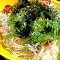 ゆみまんとひかる's cooksnap of when they made ネギたっぷり！トマトとしらすの冷たい素麺.