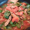 みこひろママ's cooksnap of when they made トマトとピーマン、大豆肉の中華風炒め.