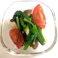 あんずめろ's cooksnap of when they made トマト☆ほうれん草☆きのこの塩昆布ナムル.
