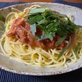 クック4JRYB3☆'s cooksnap of when they made トマト缶とツナの冷製パスタ.