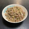 ❁ちゃんあー❁'s cooksnap of when they made ガッツリ☆挽肉のねぎ塩にんにく炒めごはん.