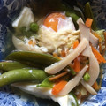 ちゃぎー's cooksnap of when they made ほんのり甘い母の味　絹さやの落とし卵煮.