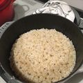 mayo1023's cooksnap of when they made ストウブ de 玄米ご飯.