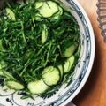 ringoo☻'s cooksnap of when they made おかひじきときゅうりの酢味噌和え.