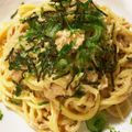 oyuking's cooksnap of when they made 市販のソースに一手間☆ツナマヨたらこスパ.