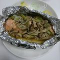 かにとえびせんべい's cooksnap of when they made 鮭のバターホイル焼きポン酢がけ.