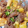 M_TMB's cooksnap of when they made 牛肉・長ねぎ・筍のガーリック醤油炒め.