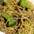 maya✧‧˚'s cooksnap of when they made きのことツナの和風パスタ.