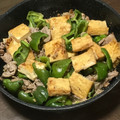 めがねりんご's cooksnap of when they made 豚肉と厚揚げピーマンのこっくり味噌炒め.