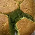 bktkr's cooksnap of when they made 炊飯器で作る桑抹茶のちぎりパン.