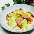 Dellaたん's cooksnap of when they made ウインナーと卵の野菜炒め.