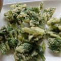 kuragenoie's cooksnap of when they made 美味しいフキの葉丸ごと天ぷら.