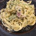 クック3ZX5LZ☆'s cooksnap of when they made ほうれん草とベーコンの豆乳カルボナーラ.