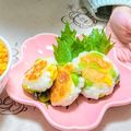 クック657GD0☆'s cooksnap of when they made お弁当に♪コーン＆枝豆はんぺんのお焼き.