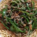 お願いひつじ's cooksnap of when they made 青椒肉絲風あんかけ焼そば.