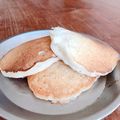 ぷちんさん's cooksnap of when they made スーパーもちもち♥玄米ご飯でパンケーキ.
