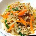 ユーロン's cooksnap of when they made もやしと豚ひき肉の生姜醤油和え.