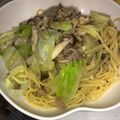 まめしばかきのすけ's cooksnap of when they made 簡単♡ランチに♡サバ缶とキャベツのパスタ.