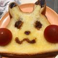 naamiiik's cooksnap of when they made かわいい♡ピカチュウトースト.