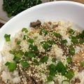 オウジリリノエ's cooksnap of when they made ガッツリ混ぜご飯【牛ごぼうごはん】.