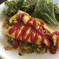 のりぴんこ's cooksnap of when they made 鶏ミンチでオムレツ.