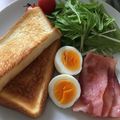 amileamila's cooksnap of when they made カフェ風☆厚切りトーストのモーニング.