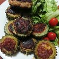 クックVOY1Q3☆'s cooksnap of when they made ゴーヤの肉詰め.