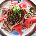56ty45's cooksnap of when they made トマトと納豆と大葉のぶっかけ蕎麦.