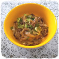 ＨＯ☆ＭＩ's cooksnap of when they made 下宿生応援レシピ！甘辛照り焼きだれ丼☆.