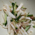 クックV8GXUG☆'s cooksnap of when they made 長芋ときゅうりの梅おかか和え♪.