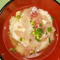 元栄養士のママ's cooksnap of when they made 絶品 本格 料亭超え アラ出汁 鯛茶漬け.