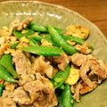 brownmama's cooksnap of when they made 豚肉とスナップエンドウの甘辛卵とじ.