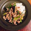 kaokaofood's cooksnap of when they made 鶏ひき肉とホウレン草のカレーペースト炒め.
