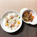 sAix59's cooksnap of when they made 離乳食完了、ウインナーの混ぜご飯.