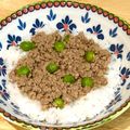 ChunChun☆≡'s cooksnap of when they made グリーンピースとひき肉のオイスター炒め.