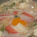 448's cooksnap of when they made お腹ぽかぽか♡カニカマ卵うどん.
