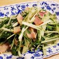 GUCCI123's cooksnap of when they made 水菜消費☆水菜とベーコンのオイスター炒め.