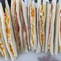 ママみみ's cooksnap of when they made ハムチーズたまごサンド.
