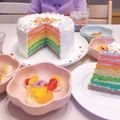 meikou626's cooksnap of when they made レインボーケーキ(15cm型).