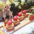 虹色♪︎ちゅーりっぷ's cooksnap of when they made いちごのおやつ☆カステラにのせただけ♡.
