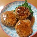 minmin!'s cooksnap of when they made ごぼうの鶏つくね照り焼き.