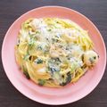 ＊ちーーー＊'s cooksnap of when they made 海老とほうれん草のクリームパスタ.