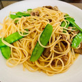 ひゅ～びぃ's cooksnap of when they made 絹さやと豚ばら肉のコク旨☆柚子胡椒パスタ.