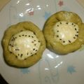 白いぐれーぷ's cooksnap of when they made キウイの輪切りみたいな抹茶クリチパン.