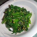 きらり流れ星's cooksnap of when they made パパッとできる！簡単春菊とかのごま和え.