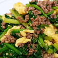 とかげのおかあさん's cooksnap of when they made ひき肉とほうれん草のオイスター炒め.