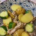 クックHQQF53☆'s cooksnap of when they made 豚バラ新じゃが＋キュウリのアヒージョ炒め.