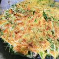 さゆとまみ's cooksnap of when they made 大量消費！水菜のモチモチチヂミ.