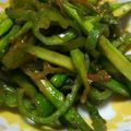 クックF504JT☆'s cooksnap of when they made アスパラとピーマンの梅しそ炒め.