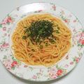 もぐ・ω・くま's cooksnap of when they made かったさんちの絶品！明太子スパゲティ.